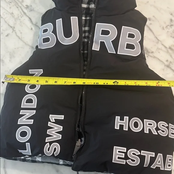 BURBERRYKids Reversible Logan Gilet In Black size 8